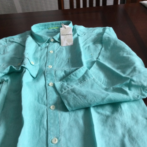 Tommy Bahama Sea Glass Breeze Lone Sleeve Linen Shirt New - Picture 10 of 14